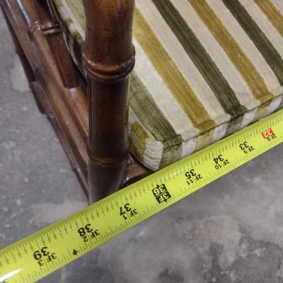 Rattan Slipper Bench with Cushion