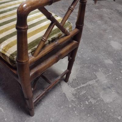 Rattan Slipper Bench with Cushion