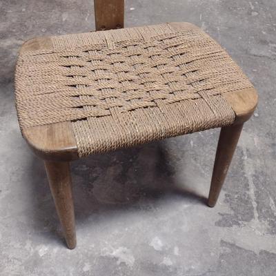 Wood Framed Butler Chair and Coat Stand