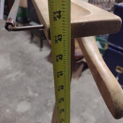 Wood Framed Butler Chair and Coat Stand