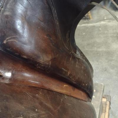 Vintage Leather English Riding Saddle