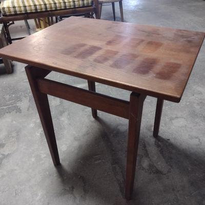 Mid Century Design Solid Wood Side Table