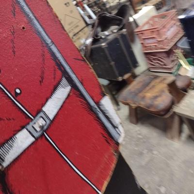 Life-Sized Queen's Guard Pressed Wood Chip Board Art on Stand