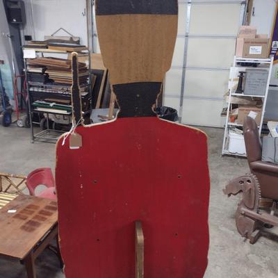 Life-Sized Queen's Guard Pressed Wood Chip Board Art on Stand