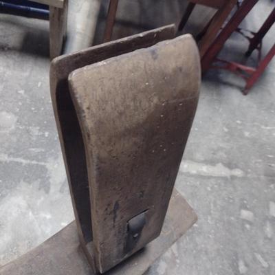 Antique Leather Craft Saddle and Horse Tack Work Bench