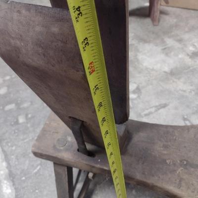 Antique Leather Craft Saddle and Horse Tack Work Bench