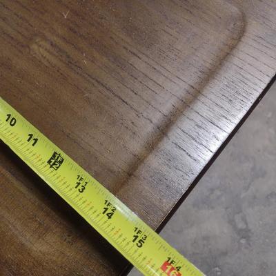 Pair of Industrial Design Sitting Chairs with Wood Finish Seats