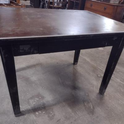 Vintage Metal Industrial Worktable