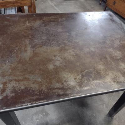 Vintage Metal Industrial Worktable