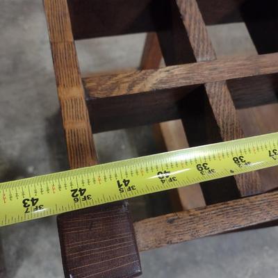 Vintage Solid Oak Hall Tree Umbrella Stand and Coat Rack