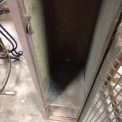 Vintage Single Unit Metal Industrial Design Storage Locker