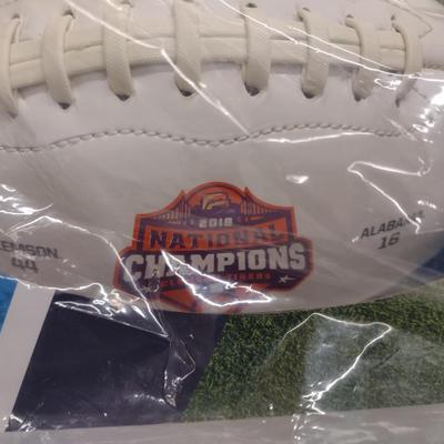 Rawlings 2018 Full Size Football Clemson Tigers National Champs vs. Alabama in Original Box