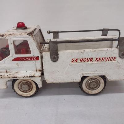 Vintage Structo Metal 24 Hour Service Truck