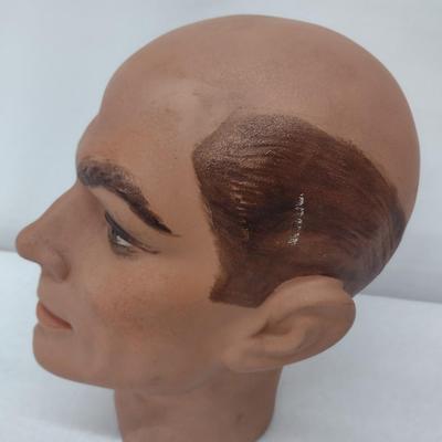 Vintage Resin Barber Practice Mannequin Head Choice A