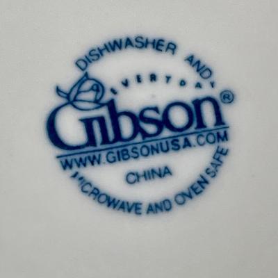 Set of Gibson China White Dishware Set