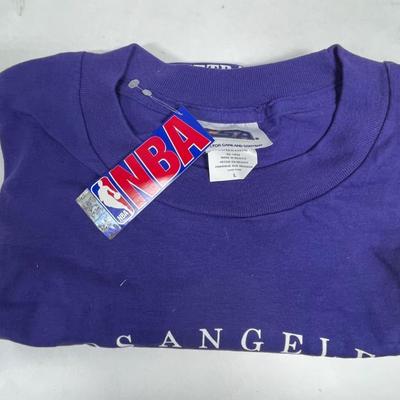LA Lakers Western Conference Purple T-Shirt Size L