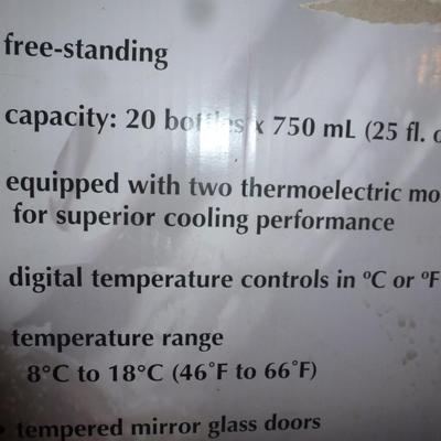 Koolatron 20 Bottle Wine Refrigerator- New in Box