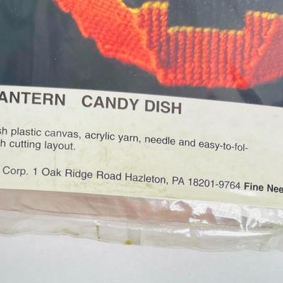 Bucilla Jack-O-Lantern Candy Dish Yarn Project Kit