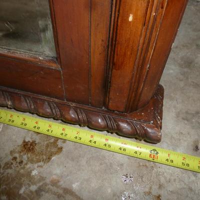 Wood Framed Georgian Style Beveled Mirror