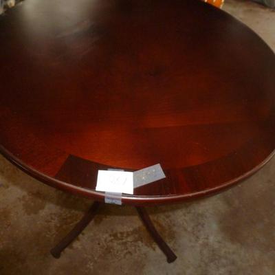 Round Wooden Accent Table