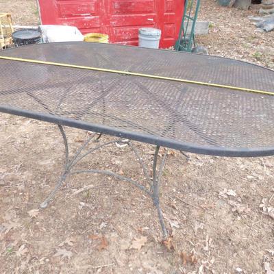 Oval All Metal Garden /Patio Table