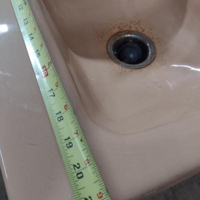 Vintage Pedestal Salon Single Basin Ceramic Sink Choice A