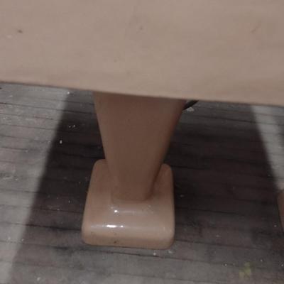 Vintage Pedestal Salon Single Basin Ceramic Sink Choice C