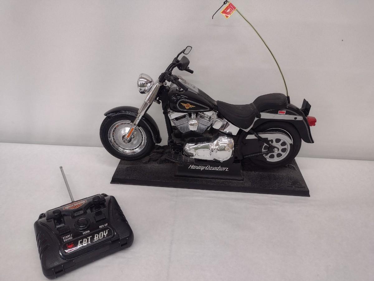 Harley Davidson Fat Boy Remote Control Motorcycle with Box by New Bright EstateSales