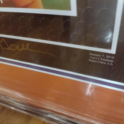 Framed Print Clemson Tigers 2018 National College Football Championship 'Orange Crush' #501/750