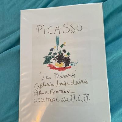 1989 Vintage Pablo Picasso Lithograph â€œPICASSO LES MENINES