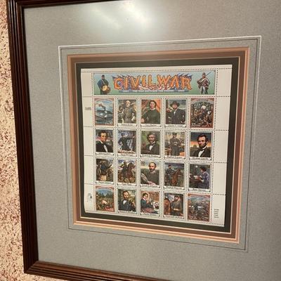 Civil War Stamps Sheet