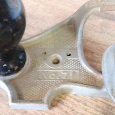 STANLEY NO 71 AND ANOTHER SMALLER WOOD PLANE