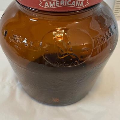 Vintage Grape Jelly Santa Jar, B&M Baked Beans Amber Jar