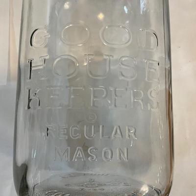 Good House Keeper regular Mason Cupples Co. St Louis Jar