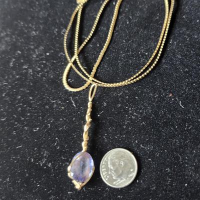 Wire wrapped Amethyst Pendant