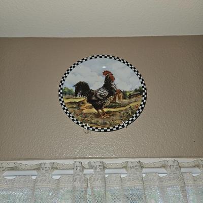 CERAMIC ROOSTER PLATES