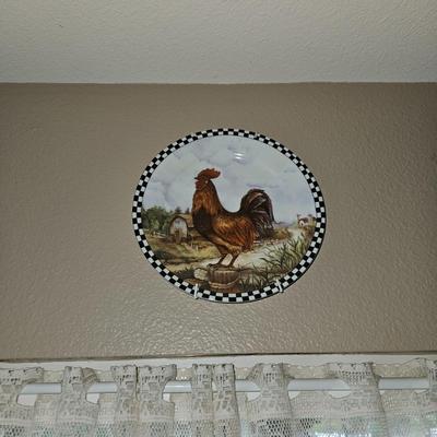 CERAMIC ROOSTER PLATES