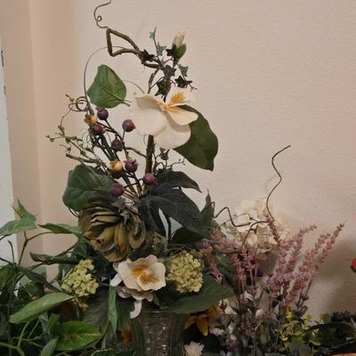 Large Lot of Faux Flowers