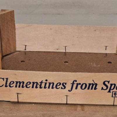 (2) Vintage Wood Clementine Box Crates
