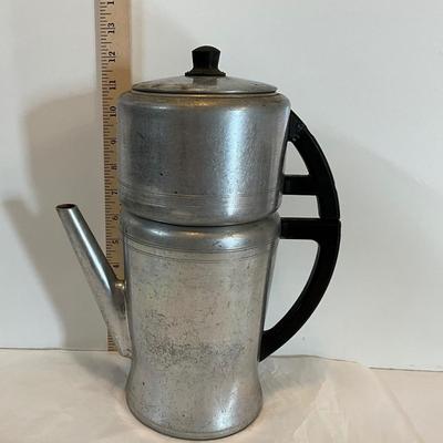 Vintage Flavo-Perk De Luce aluminum ware West bend Pot
