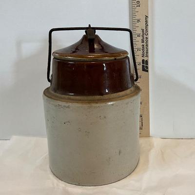 Vintage Canning Crock with wire snap on.