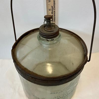 Antique Perfection Stove Co.Glass Kerosene Oil Jug/Jar