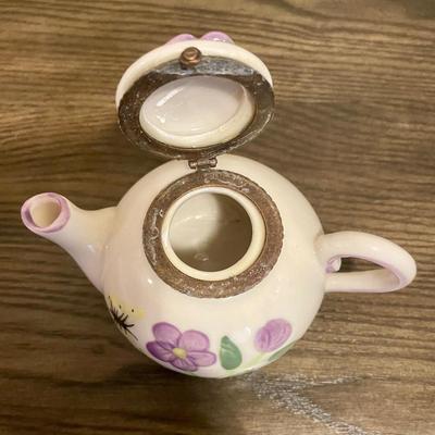 Ceramic Teapot Trinket Box