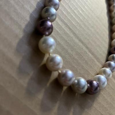 PEARL AND RHINESTONE NECKLACE
