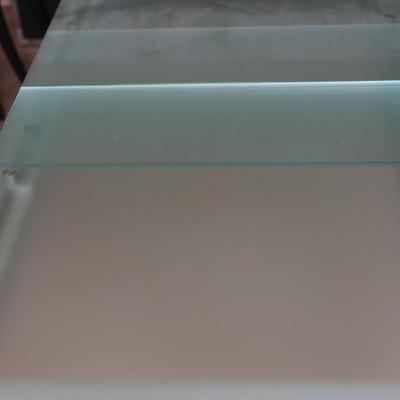 LIGNE ROSET Extendable Glass Table with Ten Dining Chairs