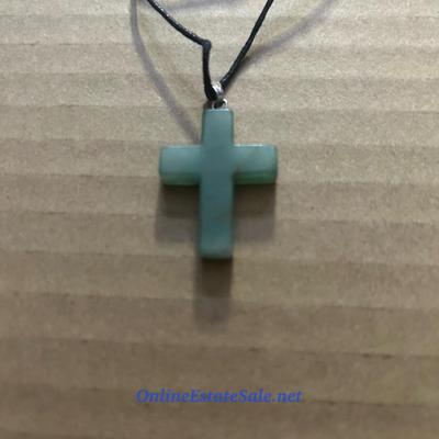 GREEN CROSS NECKLACE