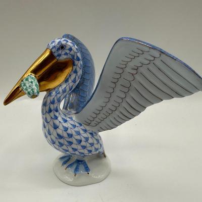 Herend Pelican w/ Fish