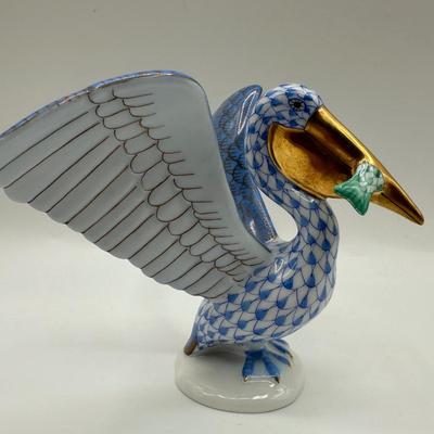 Herend Pelican w/ Fish