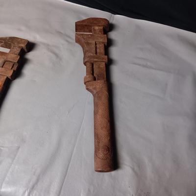2 ANTIQUE PIPE WRENCHES