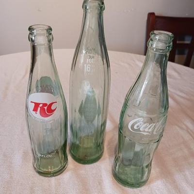 RC, COCA-COLA AND ROYAL CROWN GLASS BOTTLES